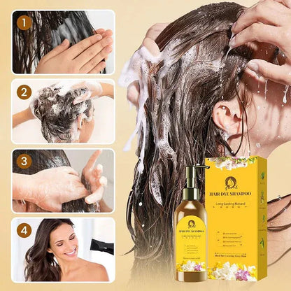 Japanese Long Lasting Natural Hair Dye Shampoo 100 ML (Buy 1 Get 1 Free)